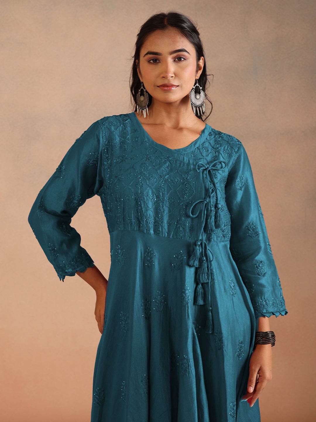 NOORZA CHANDERI ANARKALI - KRI CHIKANKARI